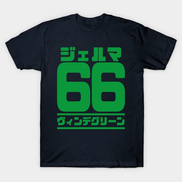 Germa 66, Winch Green Japanese T-Shirt by Xieghu